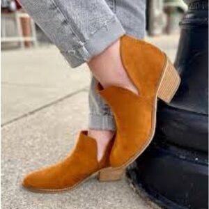 Corkys Ankle Booties in Rich Orange